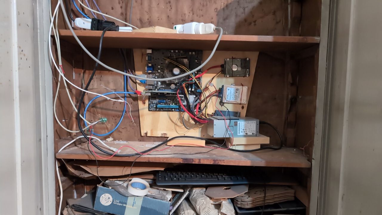 Server inside the closet